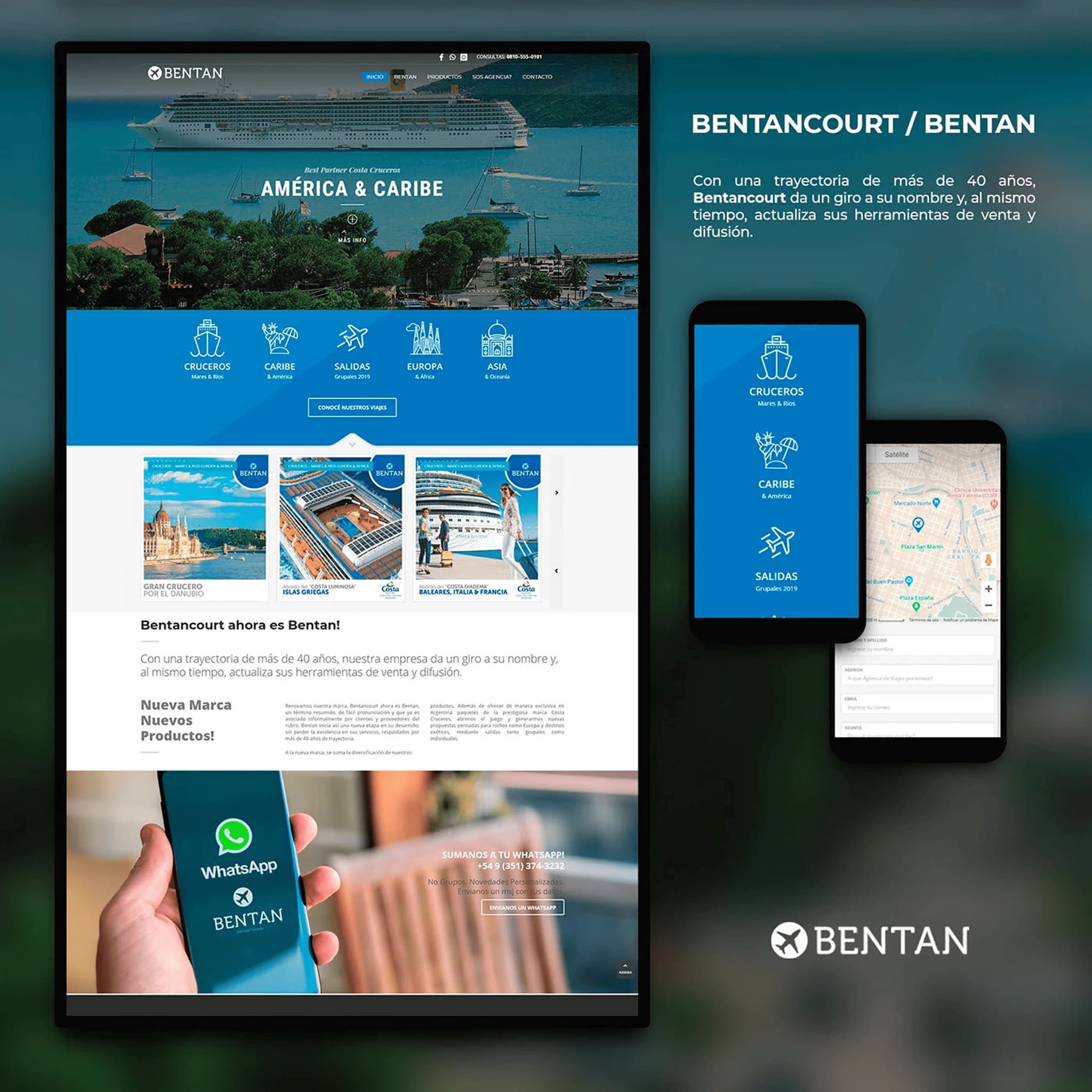 Bentan travel agency web design